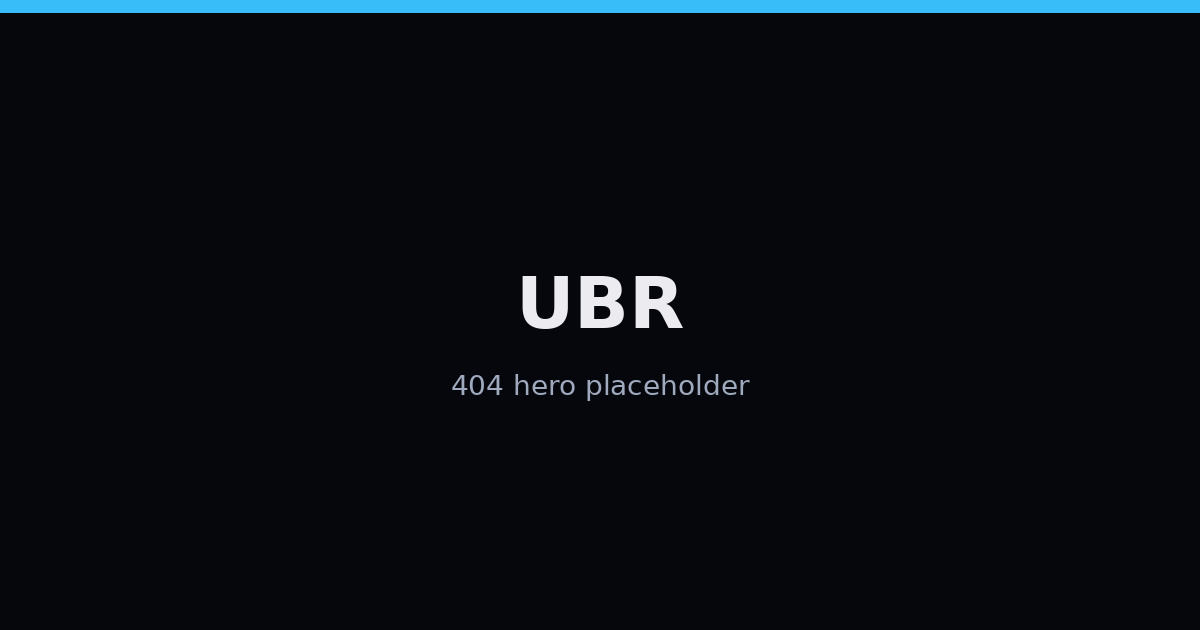 UBR 404 hero